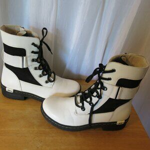Jambu JBu Stevie Women's Lace-up white combat boot size 8